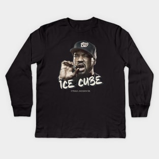 ice cube vintage bootlag Kids Long Sleeve T-Shirt